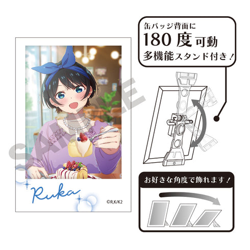 『彼女、お借りします』フォトジェニ缶バッジ 更科瑠夏
